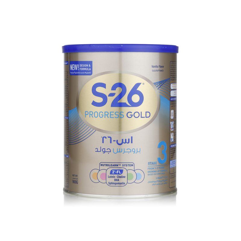 S-26 progress gold milk powder vanilla flavor 1 to 3 years 900 gram