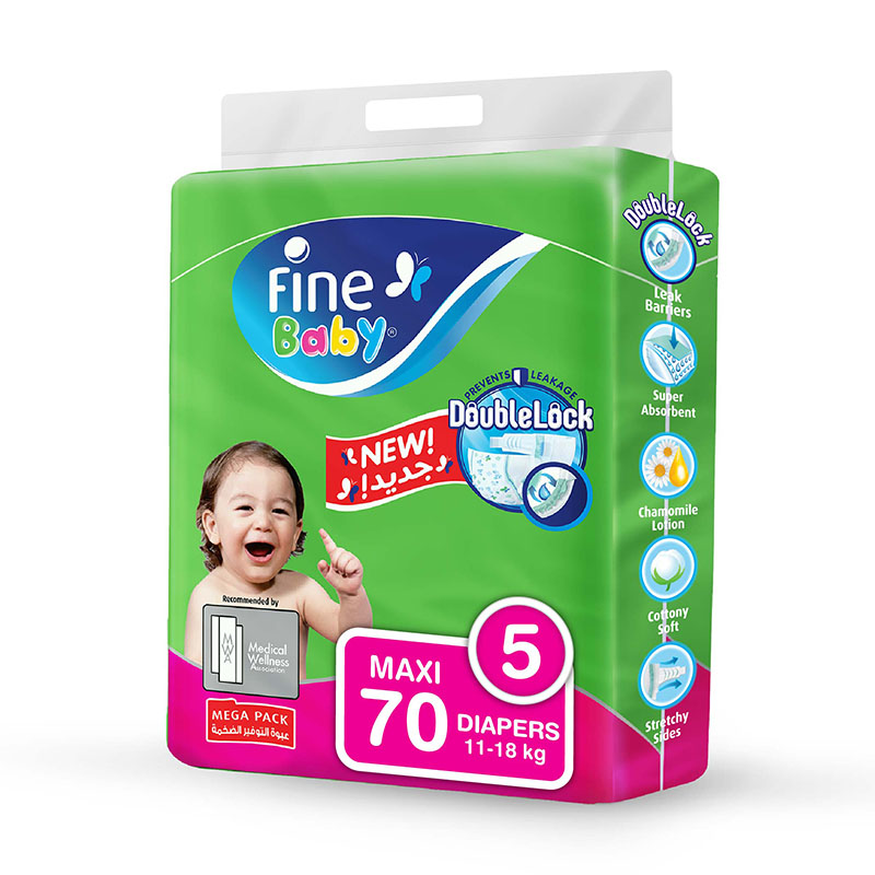 Fine Baby #5 Weight 11-18 kg Maxi 70 pads