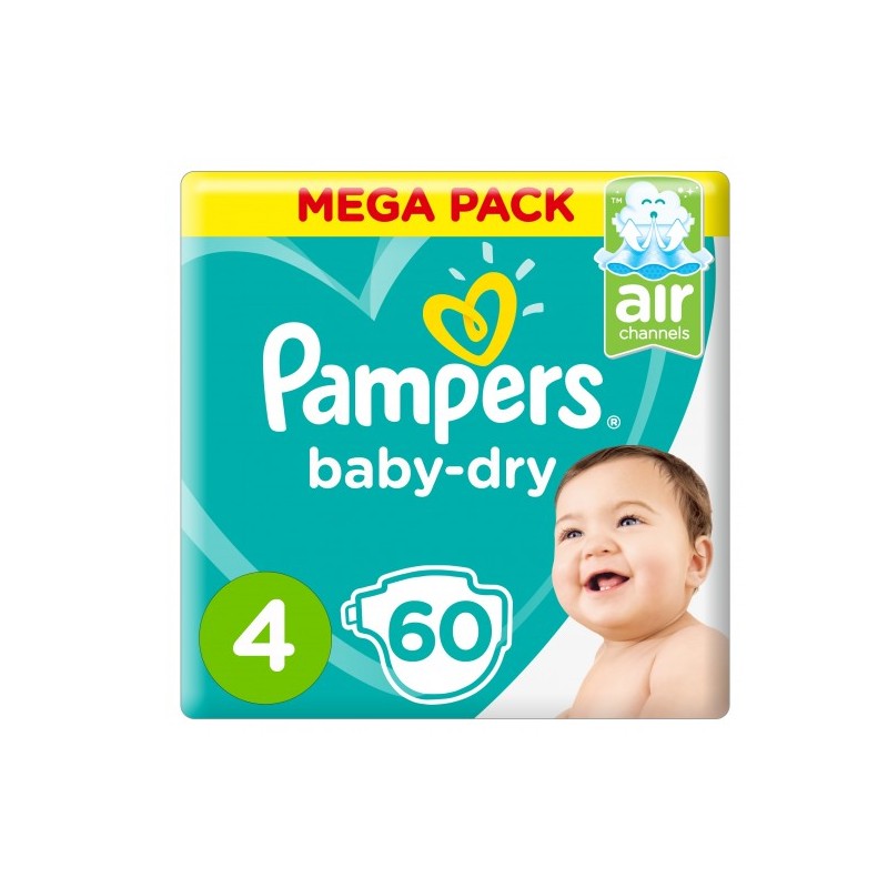 Pampers #4 Weight 9-14 kg Maxi 60 Pads