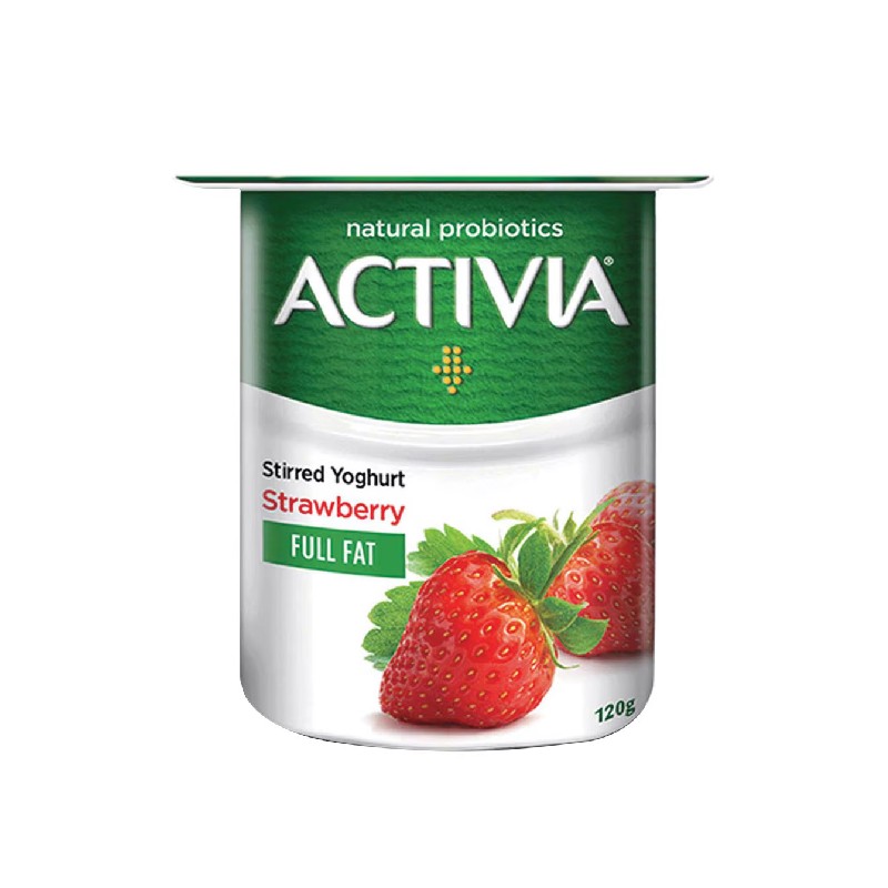 Activia Full Cream Milkshake Strawberry Flavor 120g