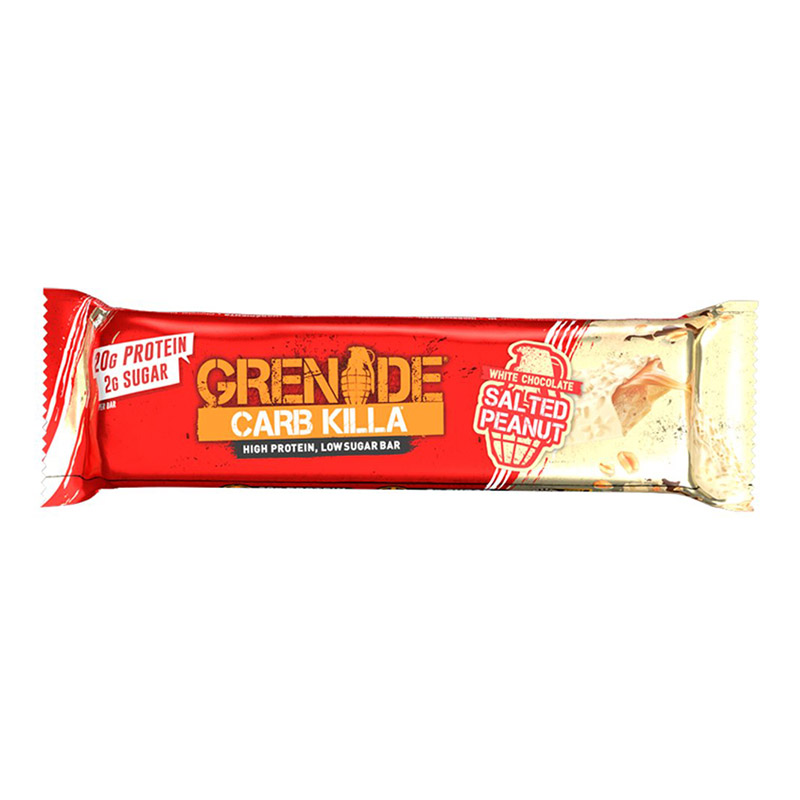 Grenade Carb Killa High Protein Bar – White Chocolate Salted Peanut 60g