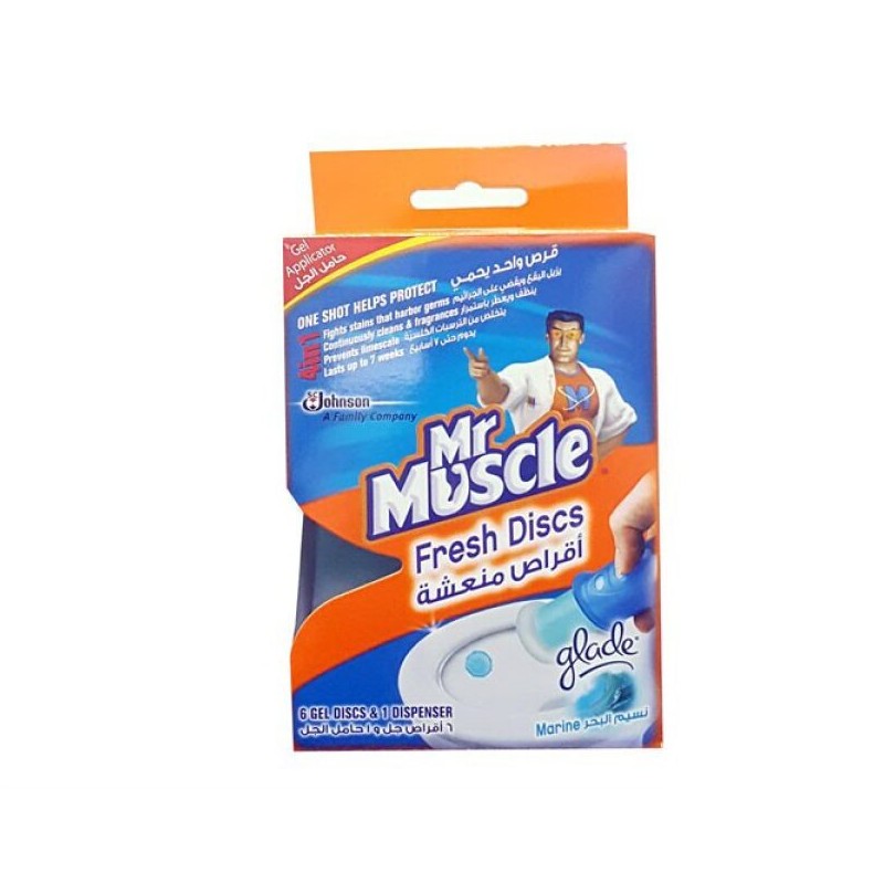 Mr. Muscle Toilet Scented Tablets Sea Smell 6 Tablets