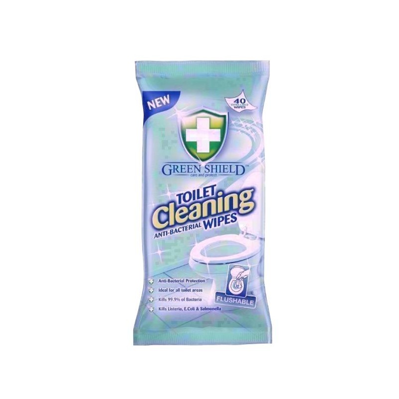 Green Shield Wet Wipes For Cleaning And Sterilizing Toilet *40
