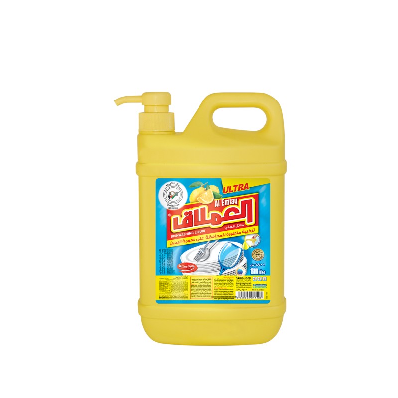 Al Emlaq dishwashing liquid lemon 1800 ml