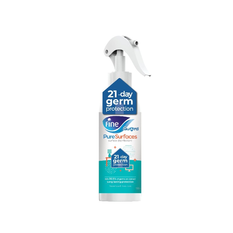 Fine Guard PureSurfaces, 21-Day Germ Protection, Non-Toxic Disinfectant Spray – 150ml