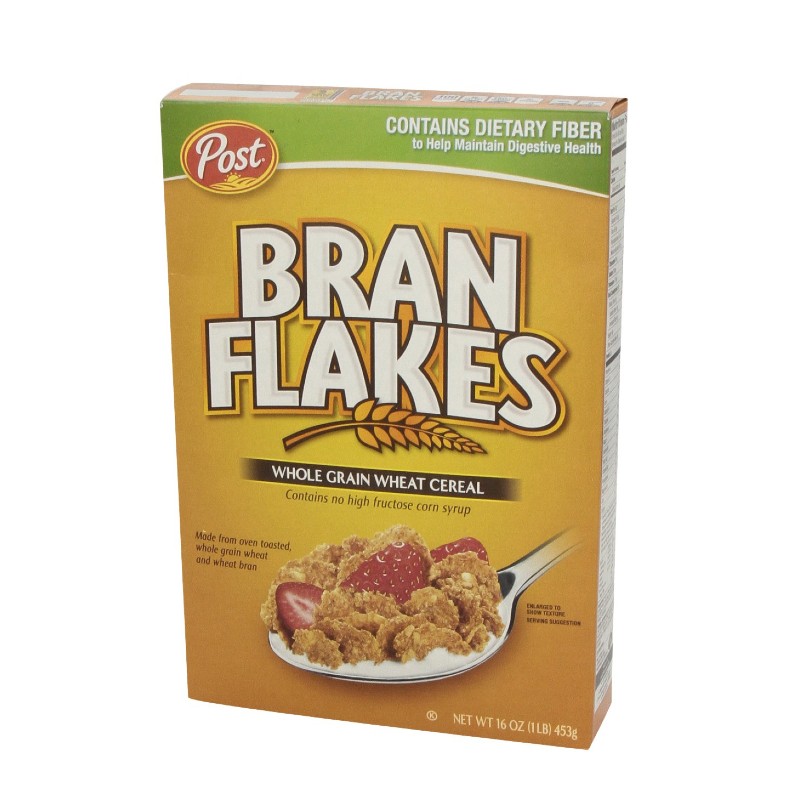 Post Whole Wheat Bran Cereal Flakes 453g