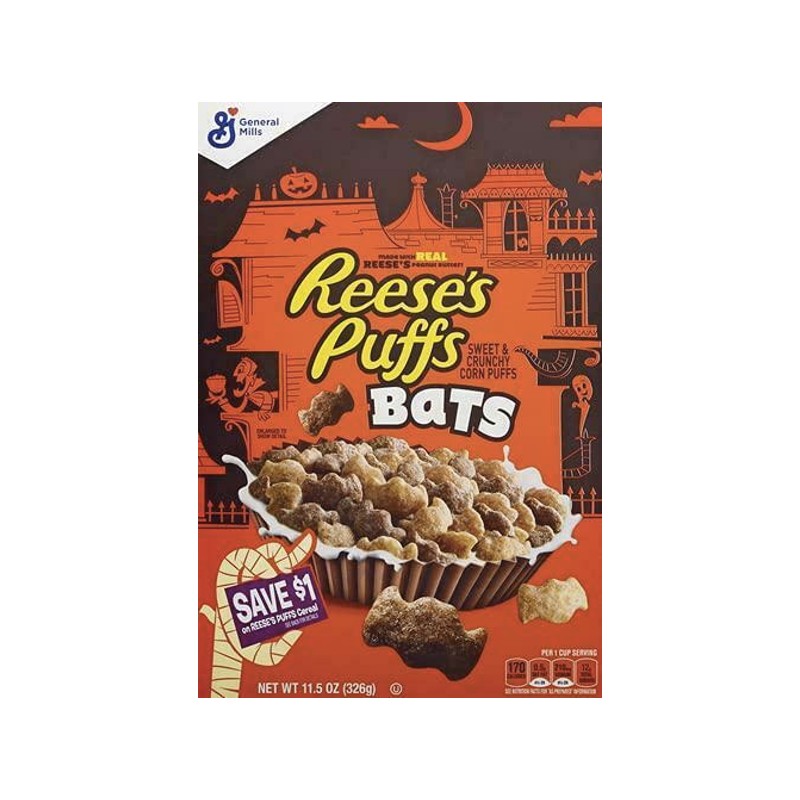 General Mills Reese’s Breakfast Cereal Bat Shape 326g
