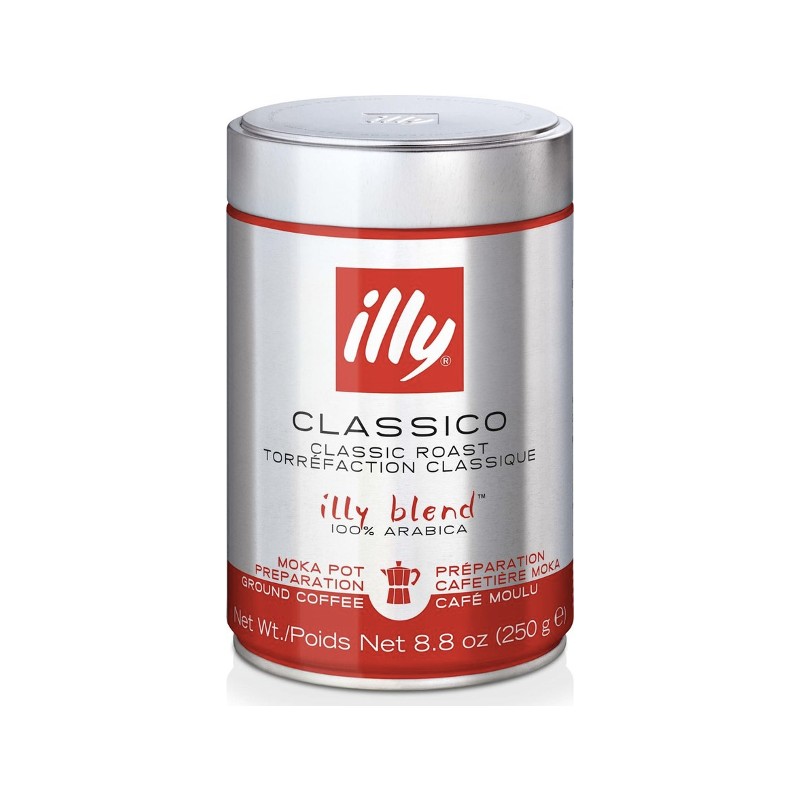 Illy classic roasted ground coffee 250 g