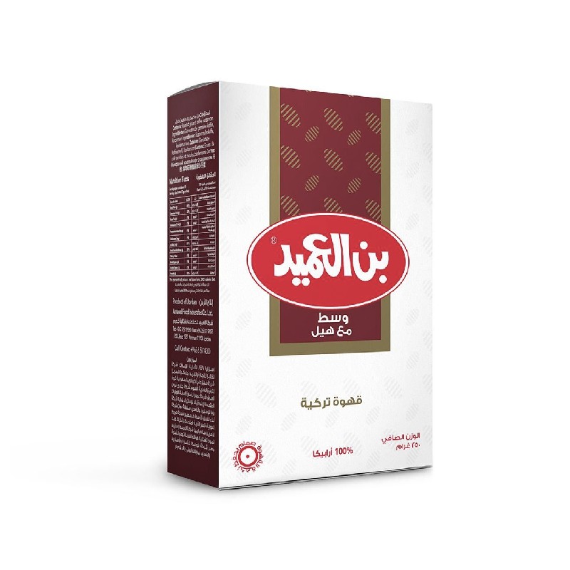 Al-Ameed coffee medium Turkish coffee with cardamom 250g