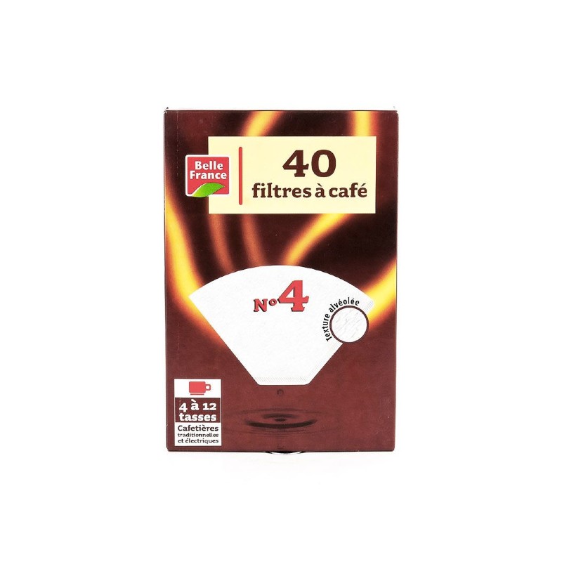Belfrance Filter Coffee Filters #4 White * 40