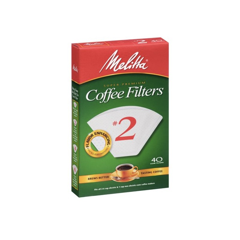 Melita Filter Coffee Filters #2 White * 40