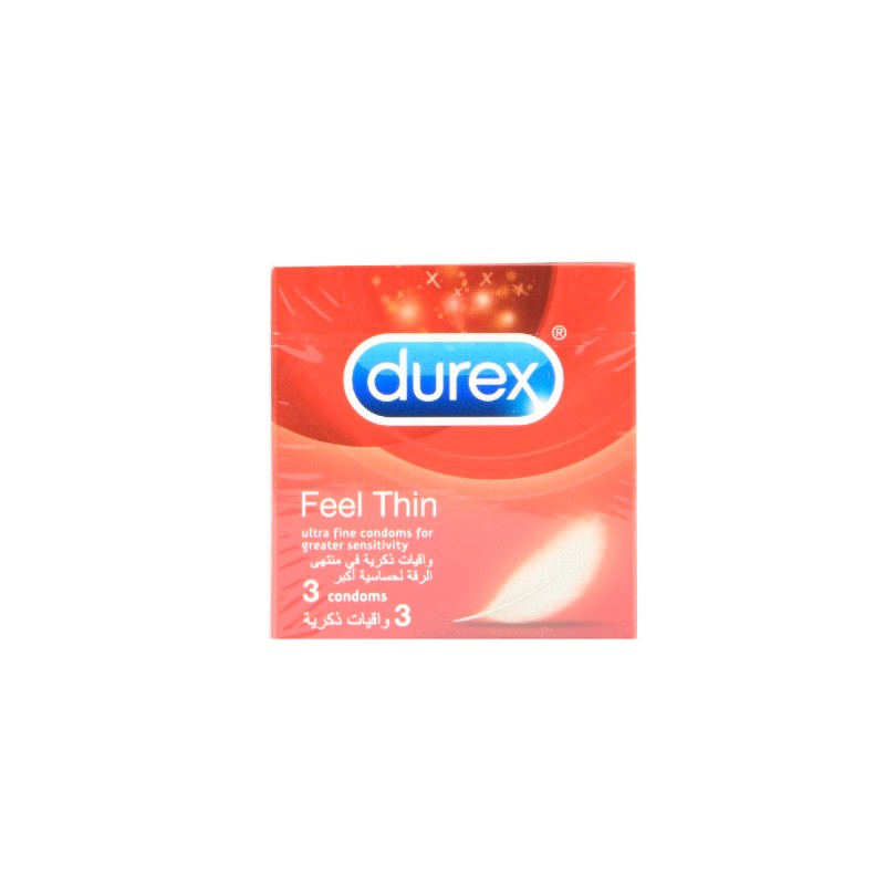 Durex Feel Thin Condoms 3 Pcs