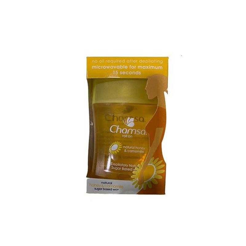 Shamsa roll-on wax for hair removal with honey and chamomile 210 g