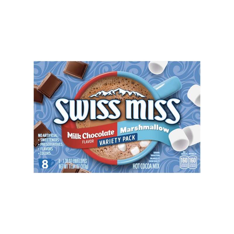 Swiss Miss Cocoa Powder, Marshmallow & Milk Chocolate 313g