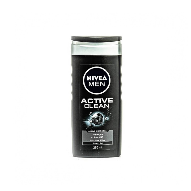 Nivea Men Active Clean Active Charcoal Shower Gel 250ml