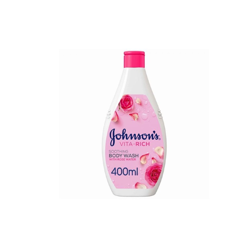 Johnson Soothing Body Wash With Rose Water 400 ml