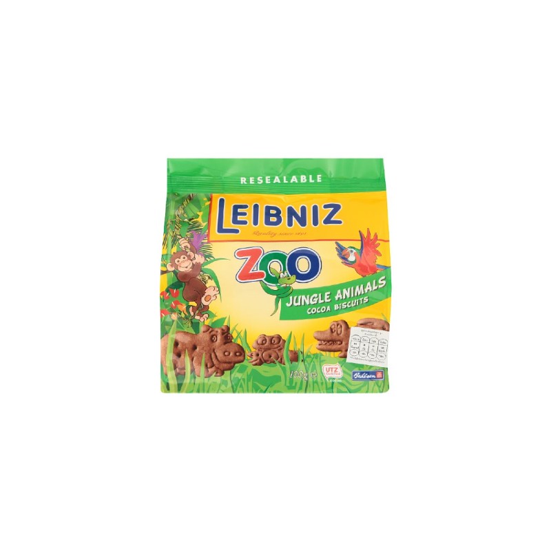 Bahlsen Leibniz Zoo Cocoa Biscuits Jungle Animals 100g