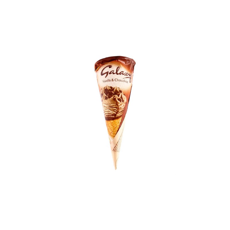 Galaxy Vanilla & Chocolate Ice Cream Cone 110ml