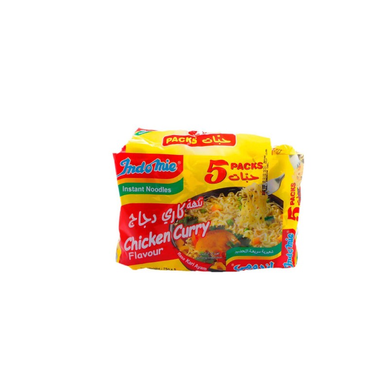 Indomie Instant Noodles Chicken Curry Flavor 5Pcs X 70g
