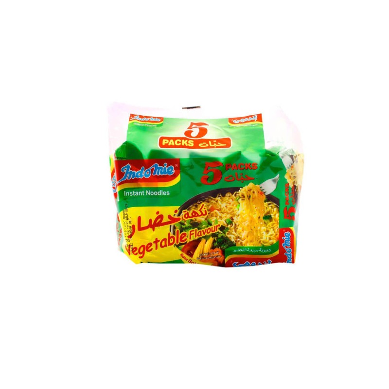 Indomie Instant Noodles Vegetable Flavor 5Pcs X 70g