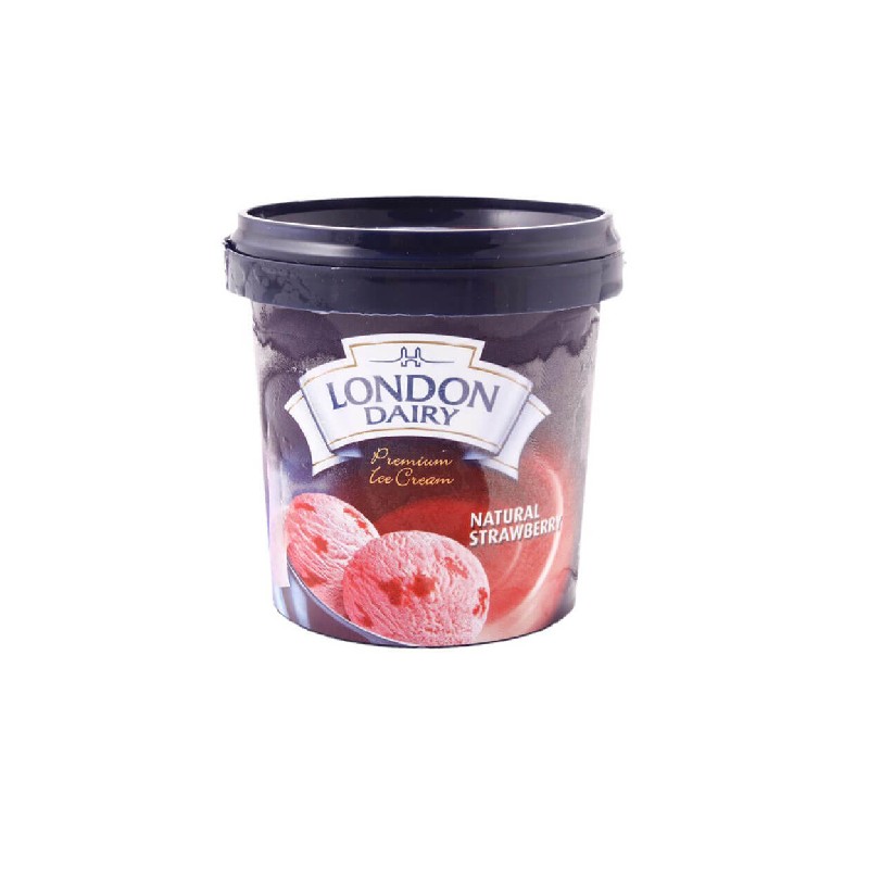 London Dairy  Natural Strawberry Ice Cream Cup 150ml
