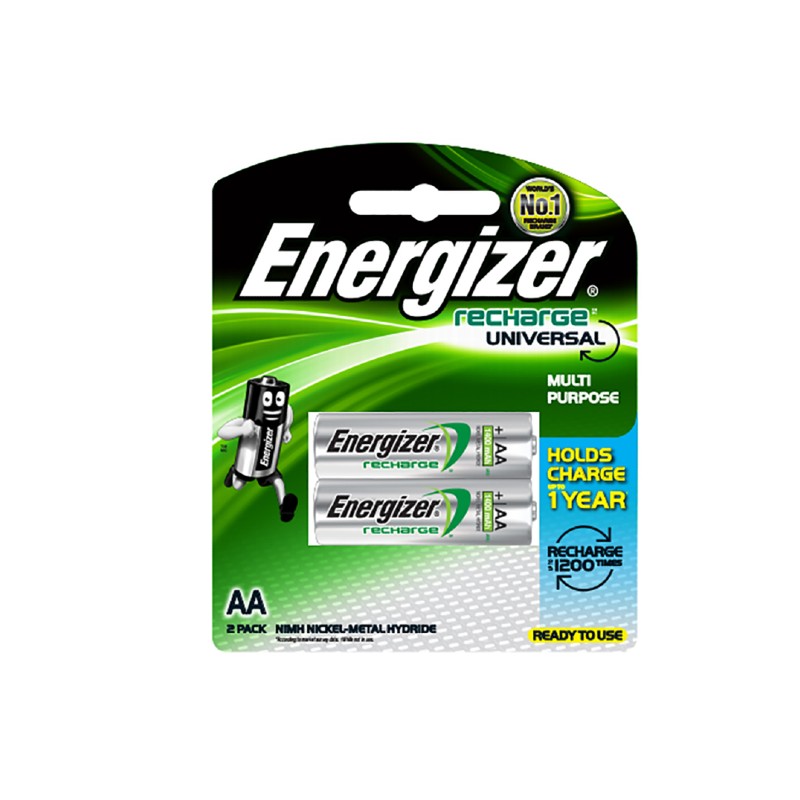 Energizer Recharge Universal Aa Batteries 2pcs