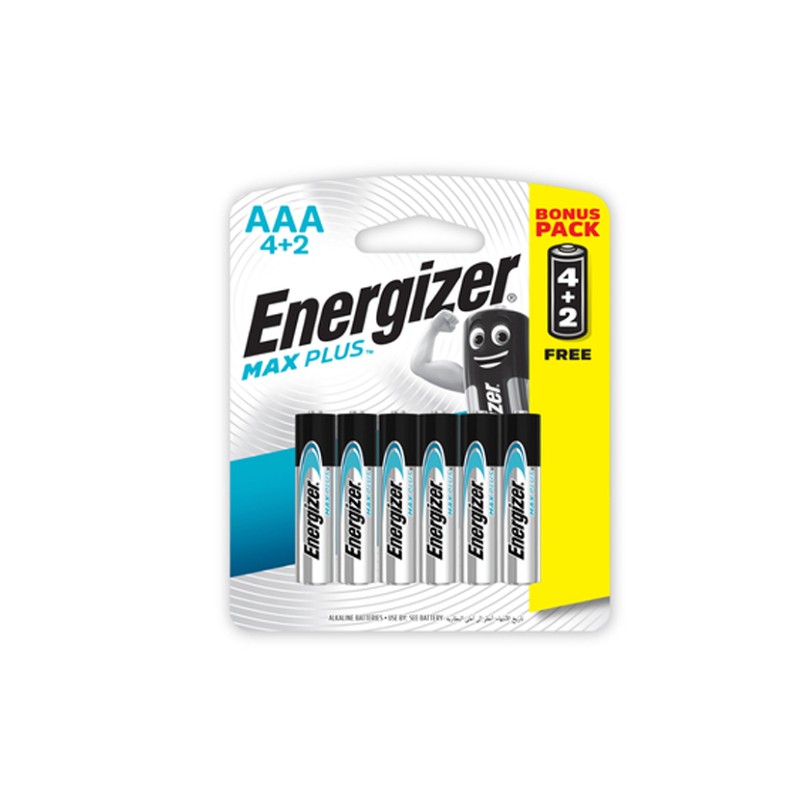 Energizer Max Plus Aaa Batteries (4pcs + 2pcs Free)