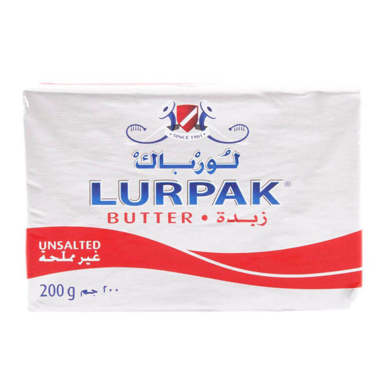 Lurpak Unsalted Cow’s Milk Butter 200g