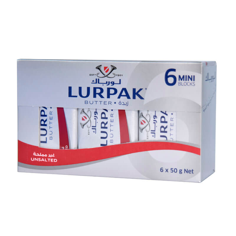 Lurpak Cow’s Milk Butter Unsalted Mini 50g * 6