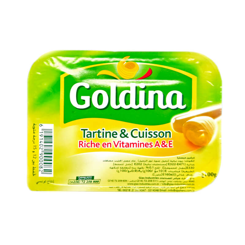 Goldina Pasteurized Margarine Butter 100g