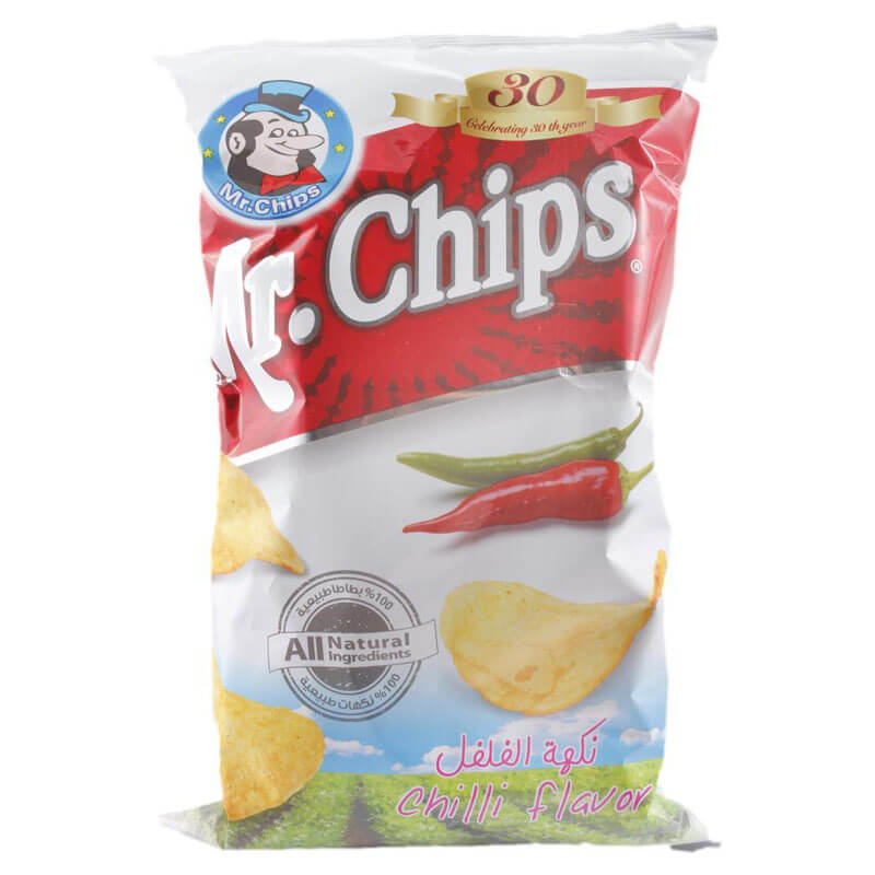 Mr. Chips Potato Chips Chili Flavor 145g