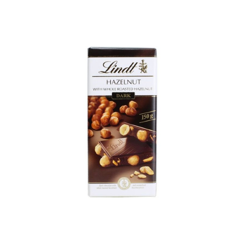 Lindt Dark Chocolate With Hazelnuts And Pralines 225g