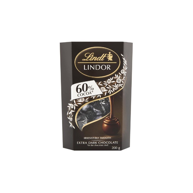 Lindt Lindor Very Dark Chocolate With Soft Filling 200g
