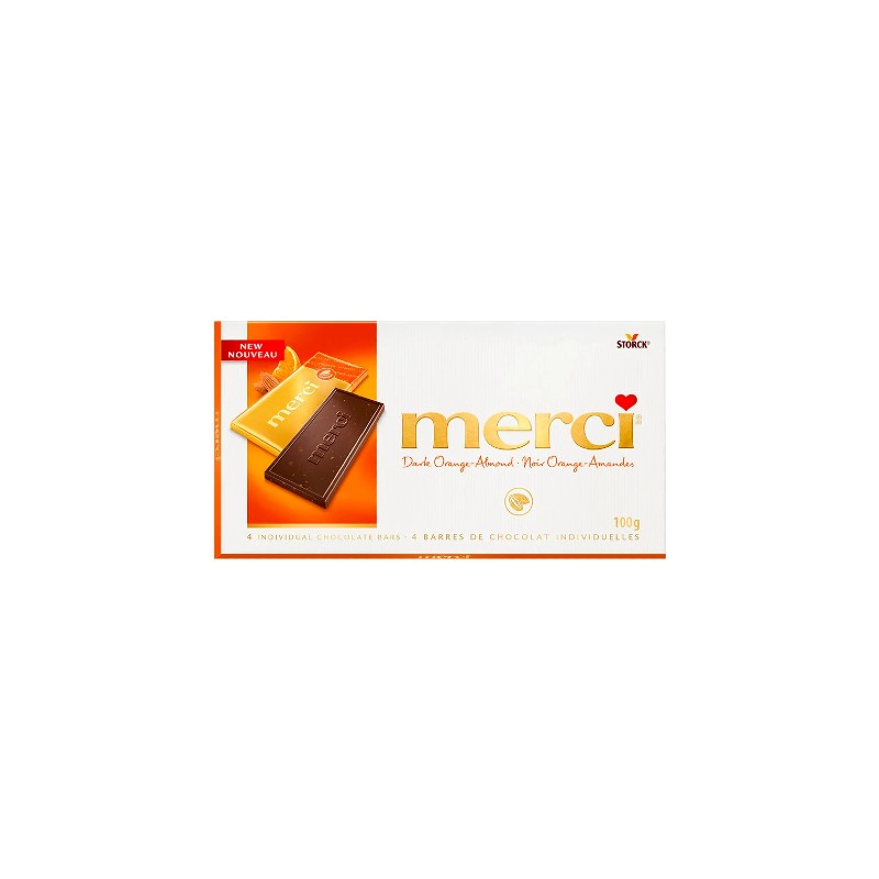 Merci Chocolate Bar With Orange And Almond 100 G