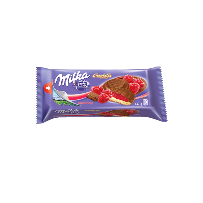 Milka Choco Wafer Stuffed Jelly Raspberry 147g