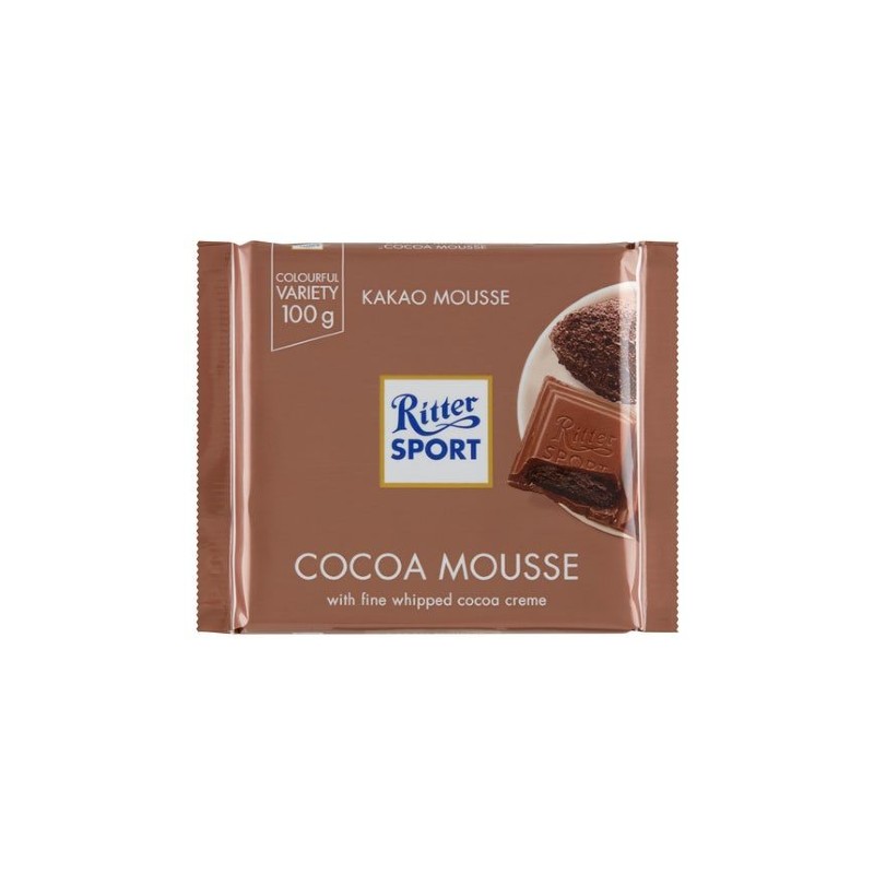 Ritter Sport Milk Chocolate With Cocoa Mousse 100g