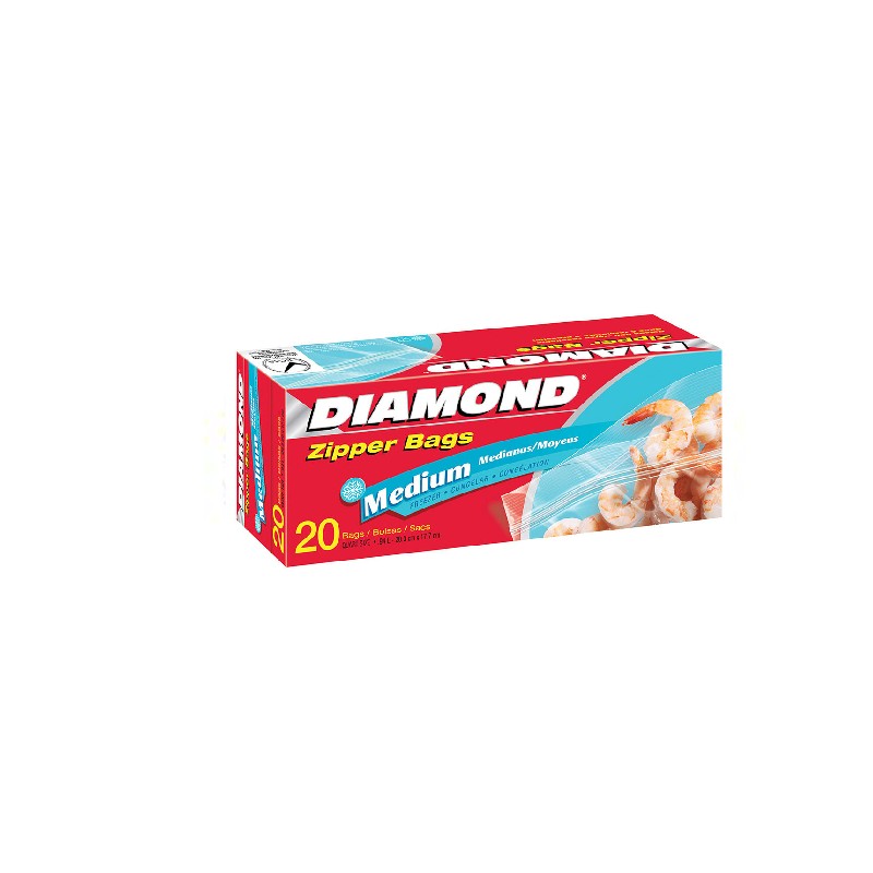Diamond Zipper Lunch Bags Medium 20.3 * 17.7 cm * 20