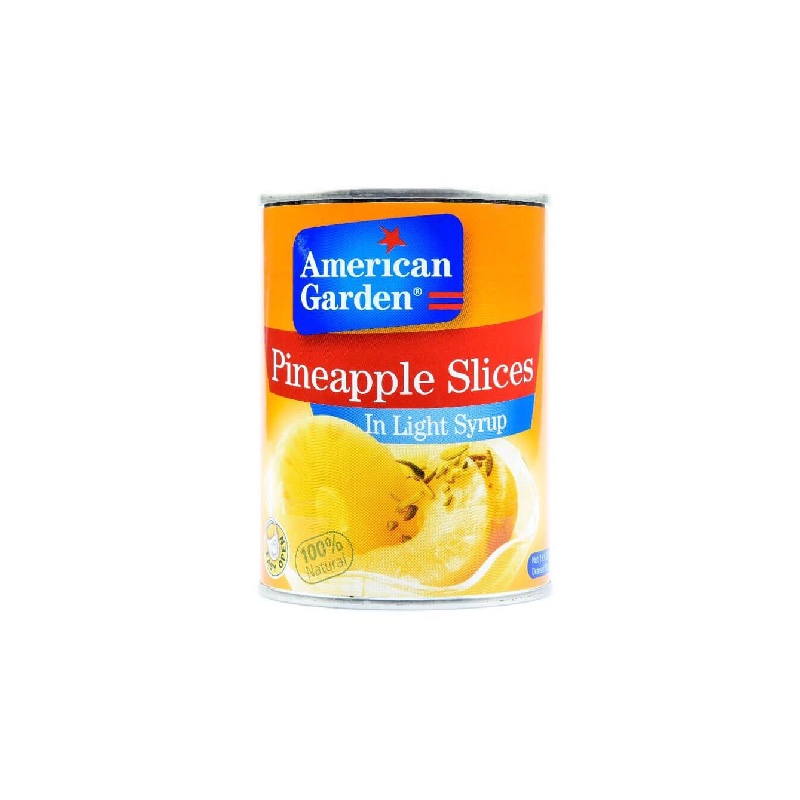 American Garden Sliced ​​Pineapple in Light Syrup 565 g