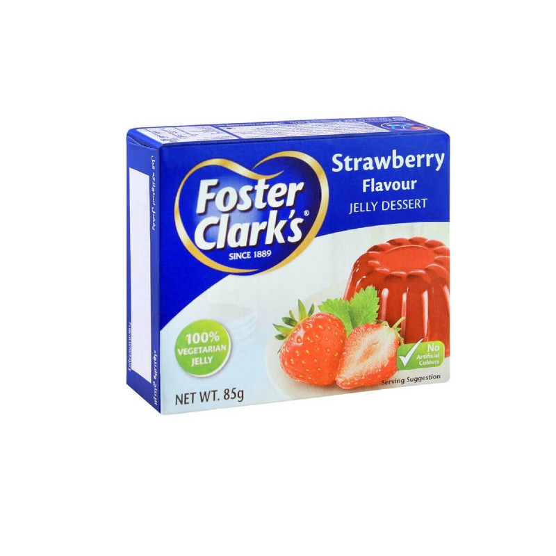 Foster Clark’s Vegetarian Jelly Strawberry Flavor 85g