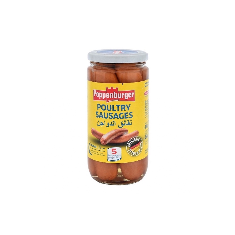 Poppen burger smoked poultry sausage gluten free 250g
