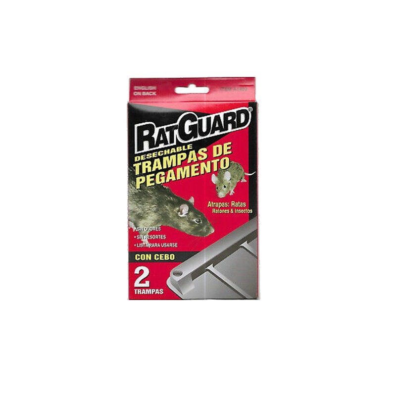 Rat Guard Disposable Rat Glue Trap, 2 Pack