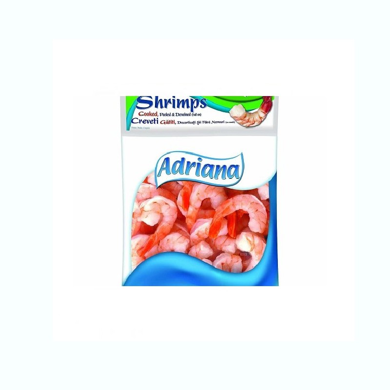 Adriana Large Boiled Shrimps, Peeled & Cleaned With Tail 400g