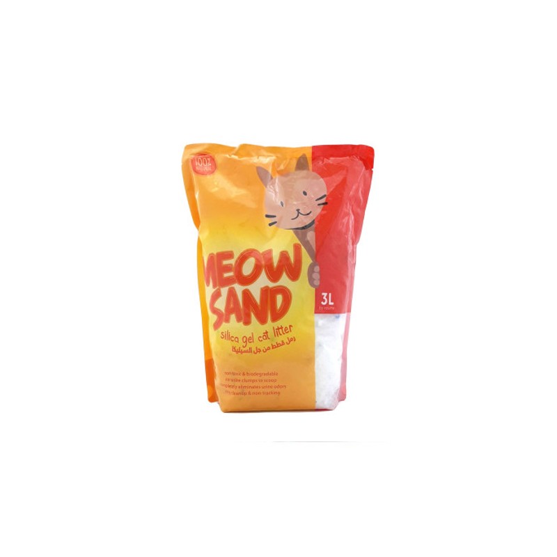 Meow Sand Silica Gel Cat Litter 3 Liter