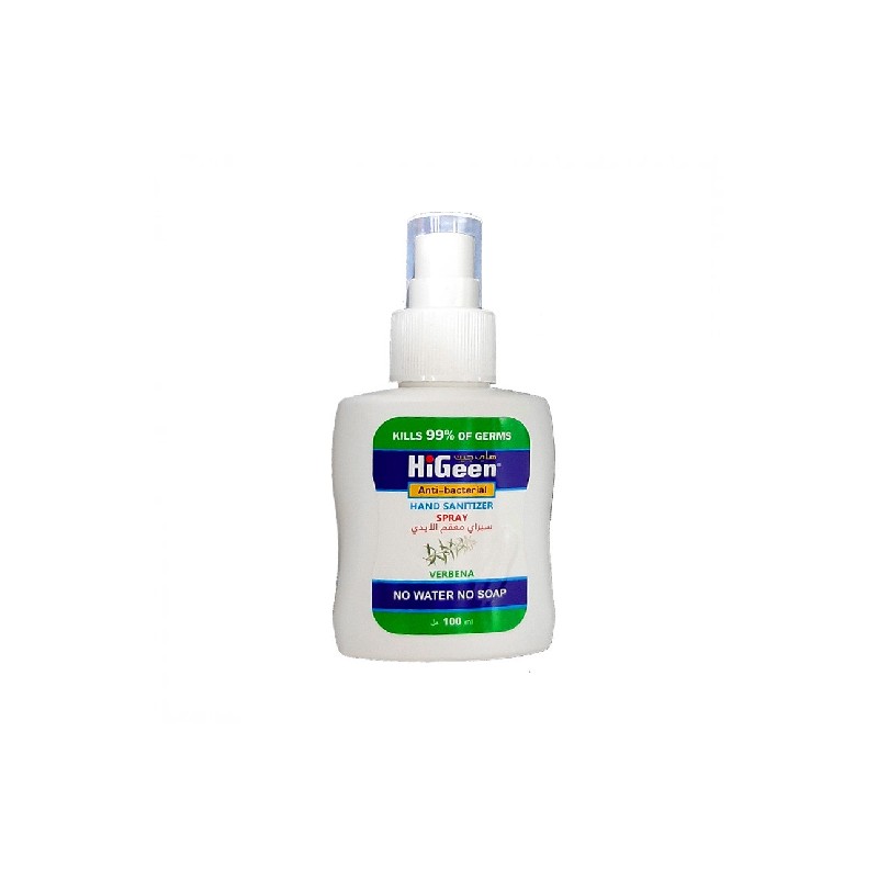 HiGeen Anti-bacterial Sanitizer Spray Verbena, 100 Ml