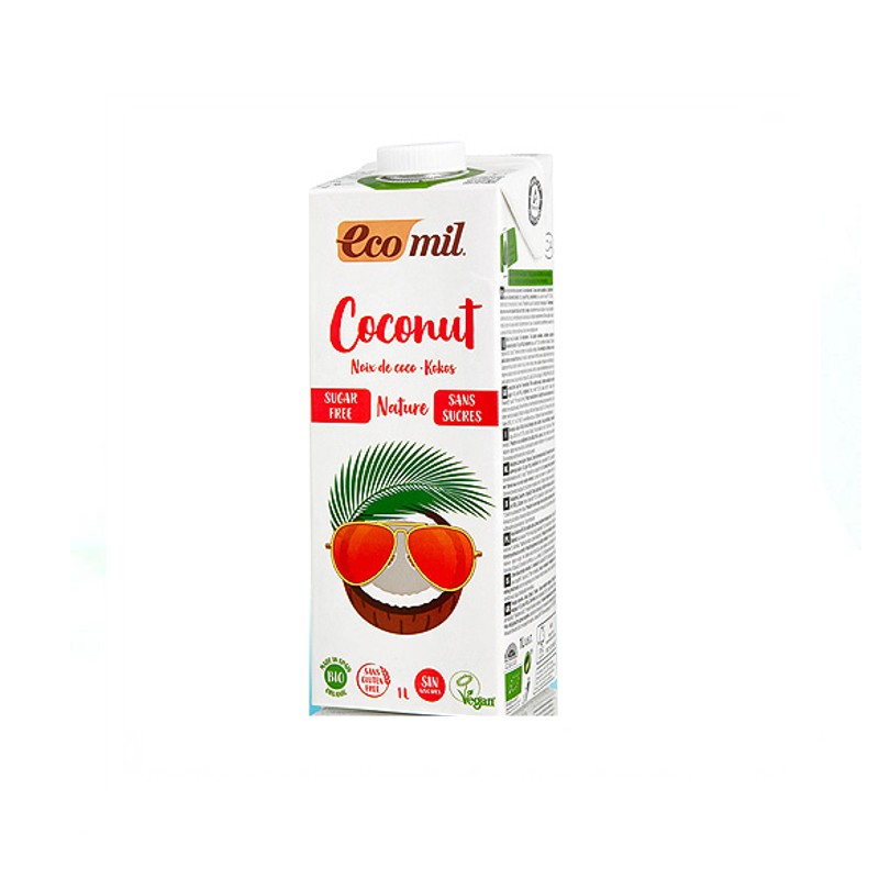 Eco-Mile Natural Organic Coconut Milk Without Sugar 1 Liter