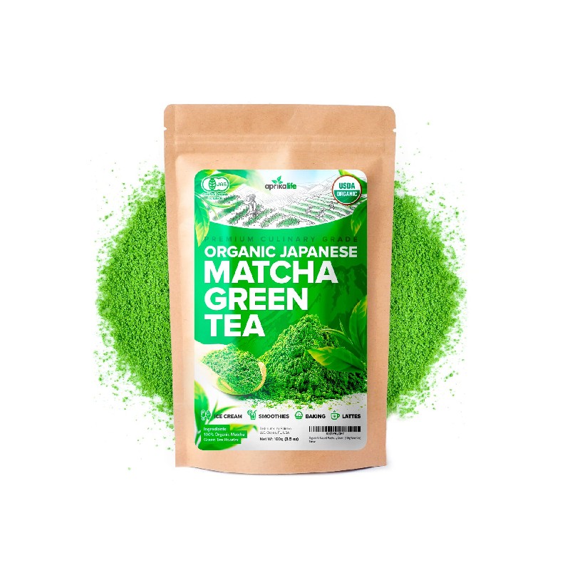 ماتشا مسحوق شاي اخضر عضوي 100 غ