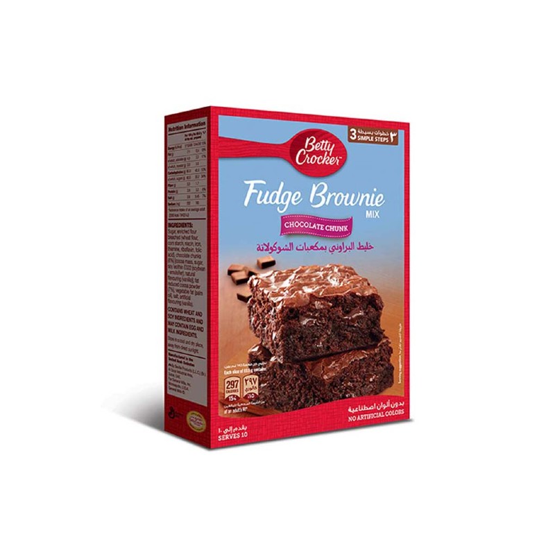 Betty Crocker Chocolate Chunk Supreme Brownie Mix 500g