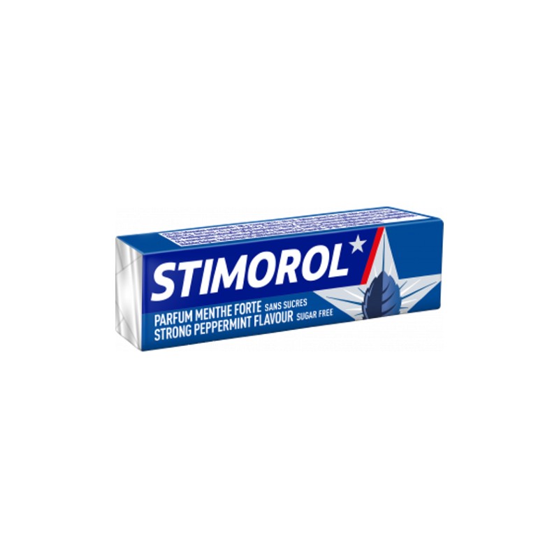 Stimorol Gum Without Sugar Strong Mint Flavor 14 G