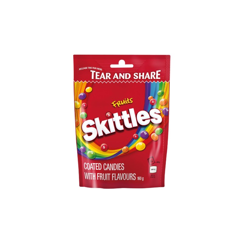 Skittles Candy In Sugar Cover Fruit Flavor 196g