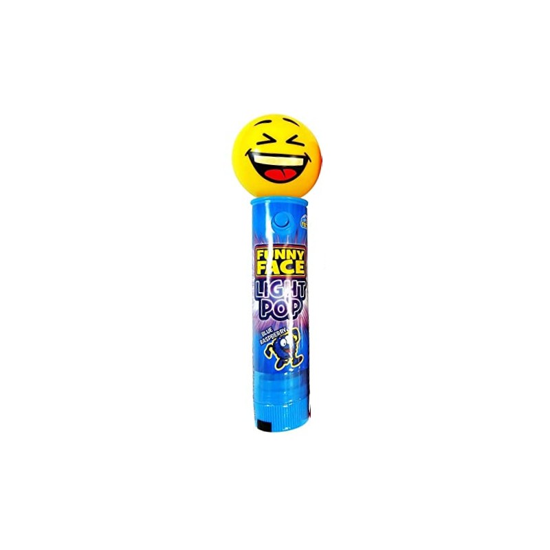 Funny Face Lollipops Blueberry Flavor With Light 11g